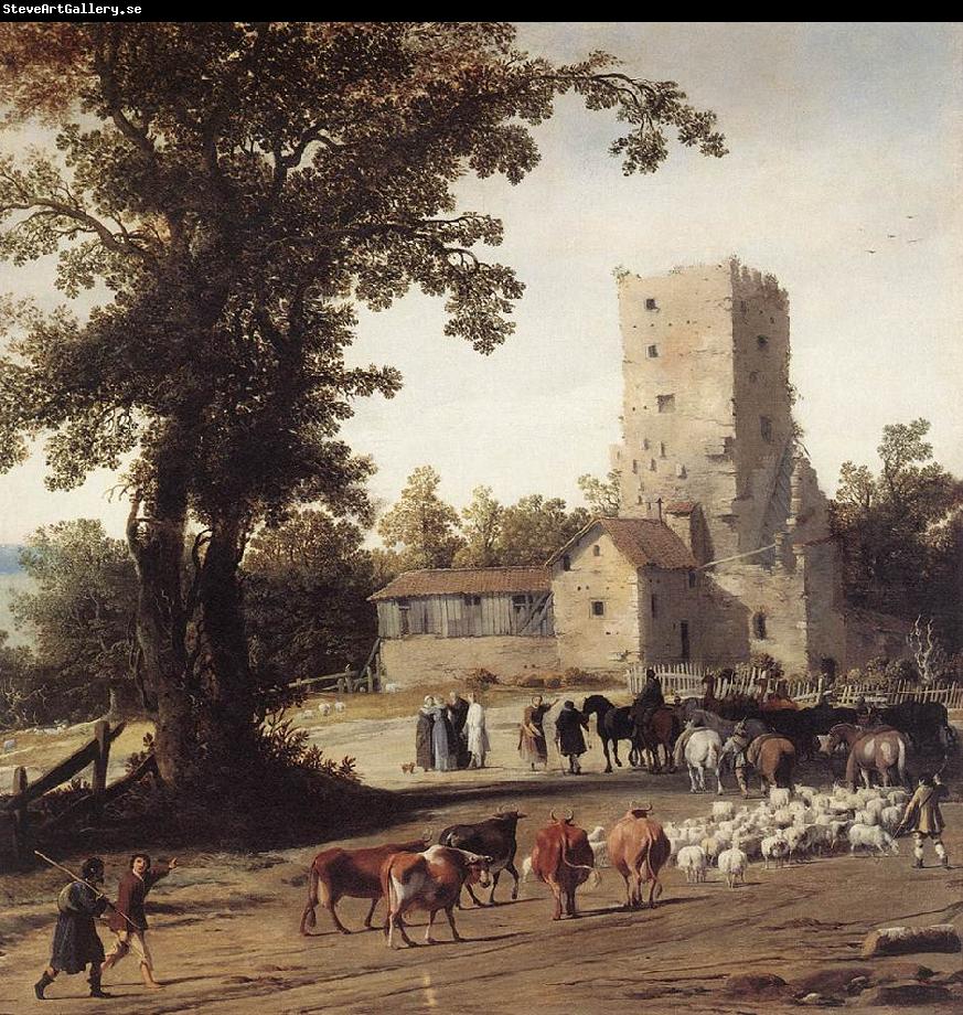 POST, Pieter Jansz Italianate Landscape with the Parting of Jacob and Laban zg